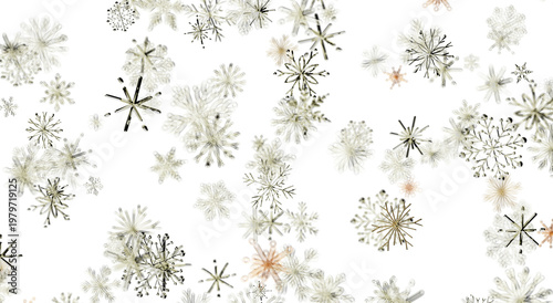Abstract snowflake pattern ...