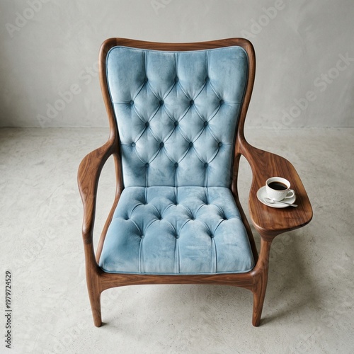 Classic vintage leather armchair featuring elegant antique upholstery and a royal design, isolated on white, gray, and wooden backgrounds for luxury interior decor