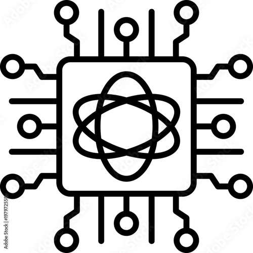 Quantum Computing Icon