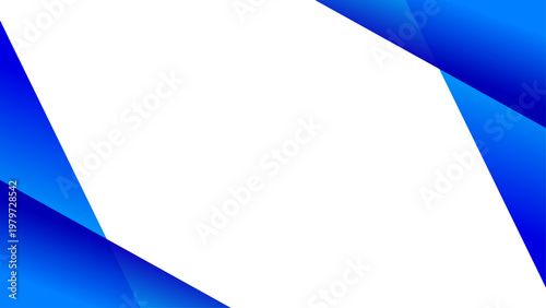 青色グラデーションの幾何学的ビジネスフレーム背景素材