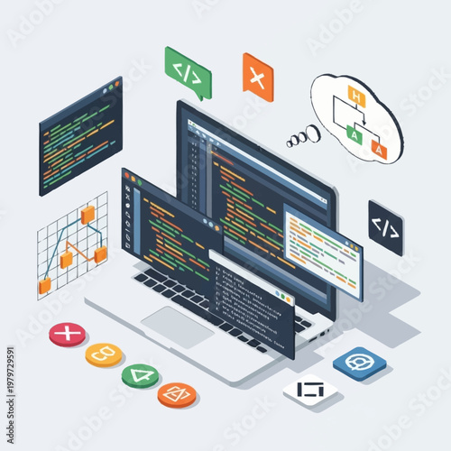 computers and technology for coding.