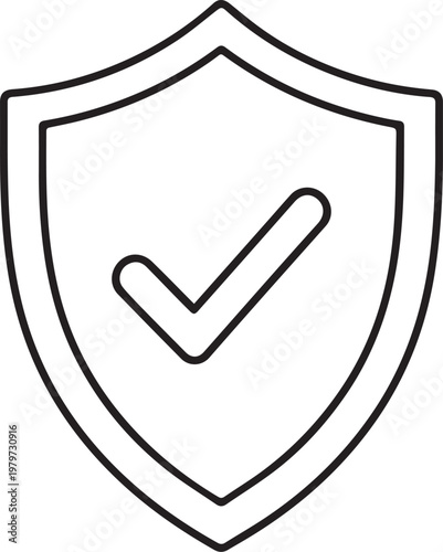 Insurance Protection Line Icon Editable Stroke Vector
