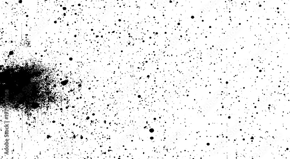 Obraz premium Abstract Hand Drawn Ink Blot and Paint Splatter. 