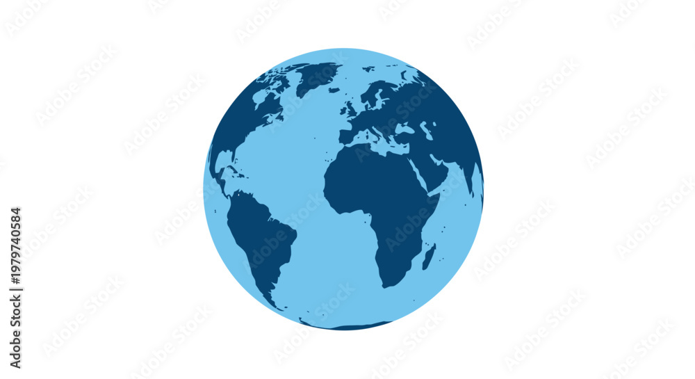 Obraz premium Globe Earth Planet World Map.