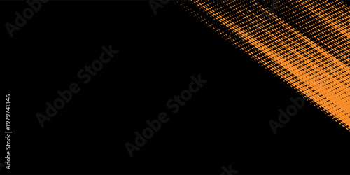 orange black brush Car sticker wrap pattern banner abstract sporty lines black orange color combination grunge brush modern pattern racing motorsport vector design.