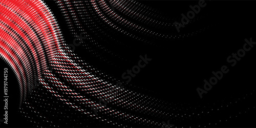 Car sticker wrap abstract banner sporty lines white, red and black grunge color combination brush thunder storm pattern motorsport racing, Eps 10, vector illustration.