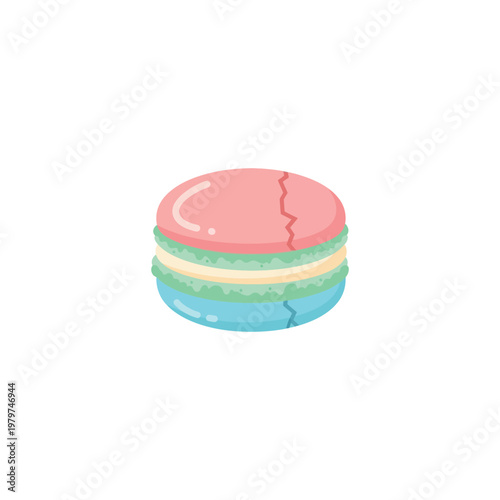 Colorful Macaroon Dessert Pastry Sweet Treat.