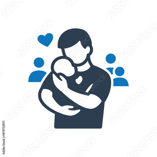 Loving Family Support Icon