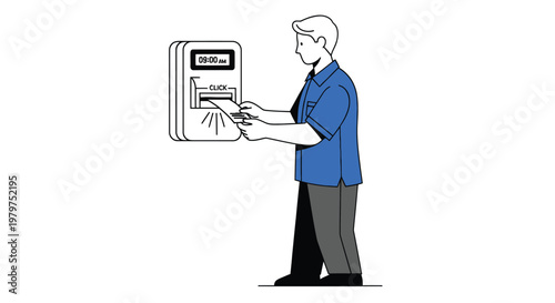 Man interacting with a vending machine using a smartphone to make a purchase