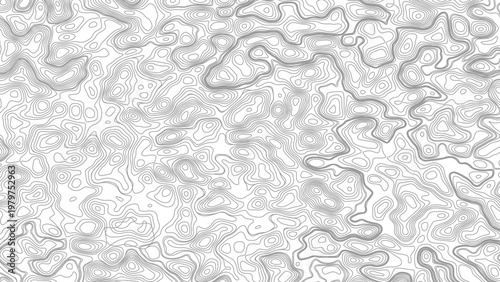 White wave paper curved reliefs abstract background, Abstract topographic contours map background, Topography map background. Vector geographic contour map