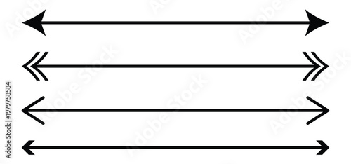 Long Arrow with Clean Straight Design and Directional Navigation Concept Vector Illustration.