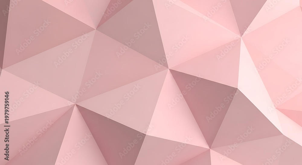 Obraz premium Abstract geometric pink background, low poly style, modern design.
