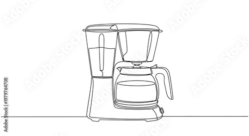 Blender Kitchen Appliance Closeup View.