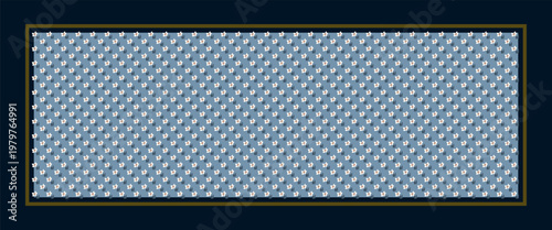 Abstract floral pattern geometric flowers background rectangle scarf stylish design. Out off season universal fashion accessory. High resolution image modern scarves fabric textile allover print block