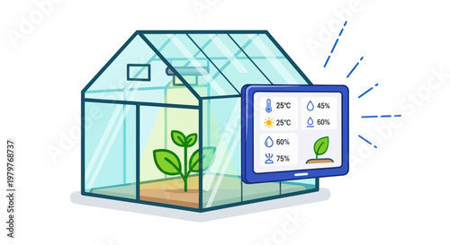 Smart Greenhouse with Tablet Control: Automated Plant Growth Monitoring
