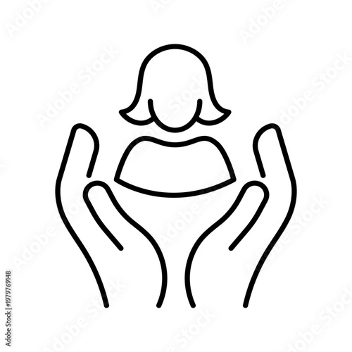 Fotografie Women care icon