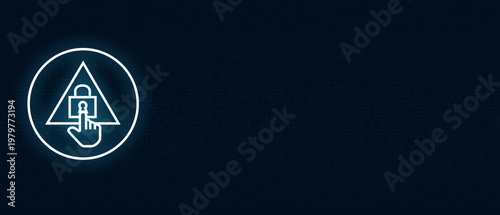 Access control and secure authentication login symbol