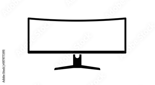 Computer monitor with stand.