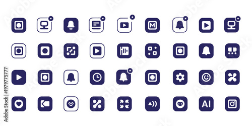 Essential UI UX Icons Set Vector. App and Web Interface Symbols for Digital Media and Communication.