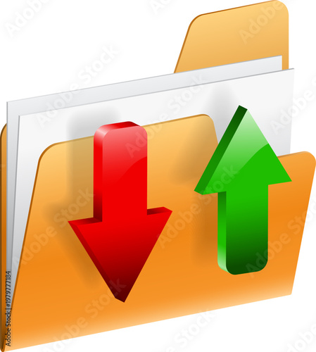 Download and Upload Folder Icon