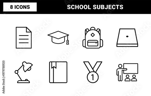 Hand drawn education and school doodle icon set