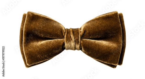 фотографія Gold velvet bow tie fashion accessory