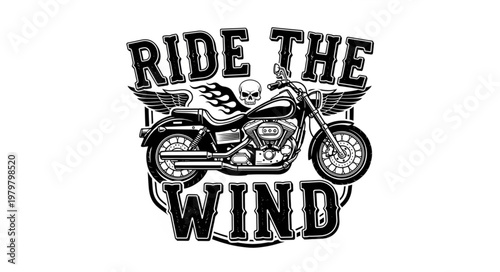 Motorcycle Ride Wind Design.