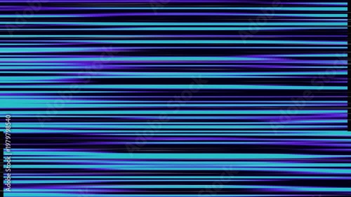 Electric blue digital static interference generating continuous horizontal scanline distortions reminiscent of a futuristic corrupted system interface 4K UHD