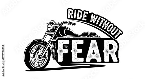 Motorcycle Ride Without Fear Emblem.