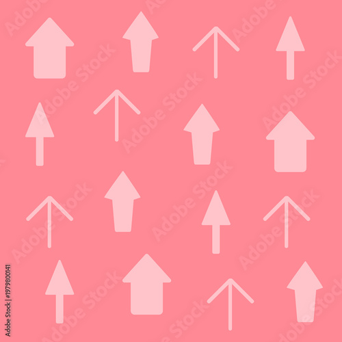 上方向の矢印模様の背景イラスト
