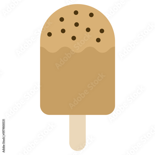 Popsicle icon, Flat design style vector illustration