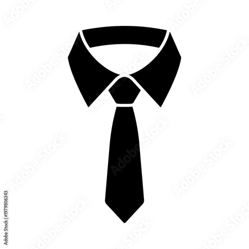 Business Wear Shirt Collar and Tie Icon