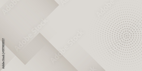 Abstract background with circles. Vector illustration. White and gray colors.