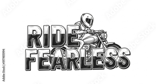 Motorcycle Rider Fearless Riding Style.