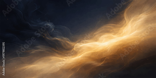 Abstract cloud background blue gold gradient sky texture