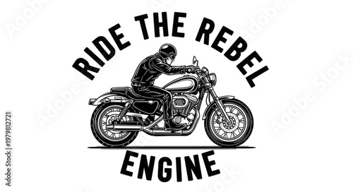 Motorcycle Rider on Rebel Engine.