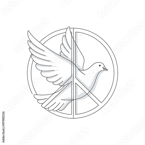Peace Dove Symbol Icon