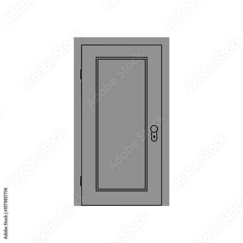 Modern Interior Door in a Minimalist Home Design