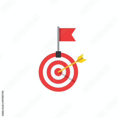 Achieving Goals with a Focused Target and Flag Marker