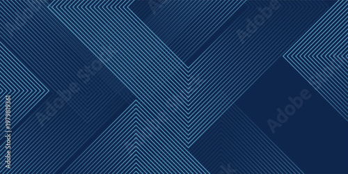 Dark Blue Abstract Background with Glowing Arrow Lines for Technology, Featuring a Futuristic Concept with Modern Shiny Blue Geometric Lines