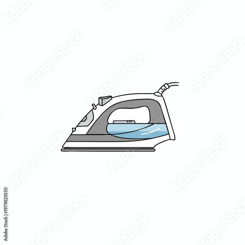 Modern Electric Iron for Clothes Drying and Ironing