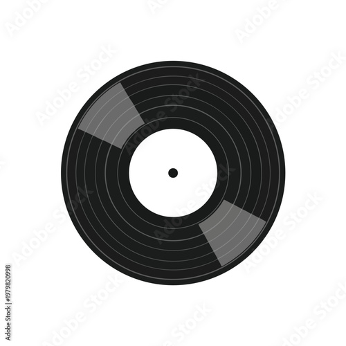 Vintage Vinyl Record on Turntable in a Retro Music Setting