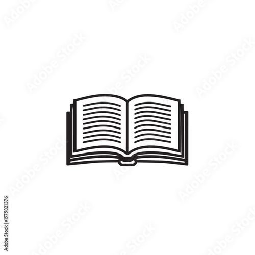 open book isolated on white