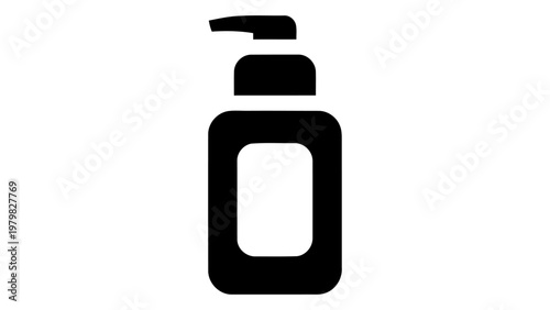 Hair serum bottle icon for hair care products