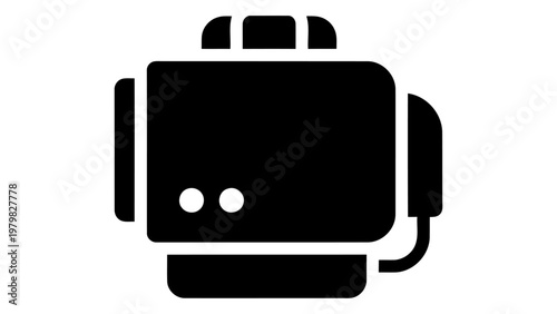 Hot wax cartridge heater icon