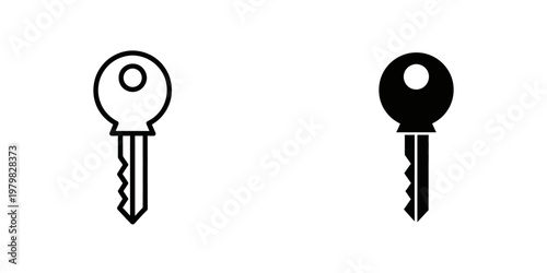 two push pins with contrasting colors flat design vector illustration