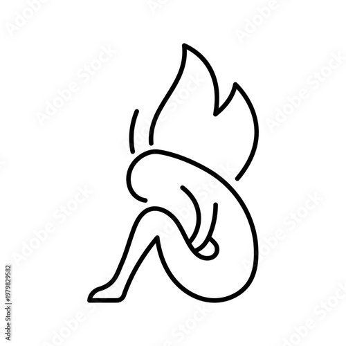 Art installation icon. Culture and installation art line symbol. Black and white.