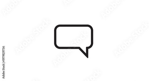 Black speech bubble icon symbol.