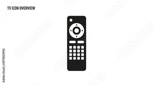 Black Television Remote Control Device.