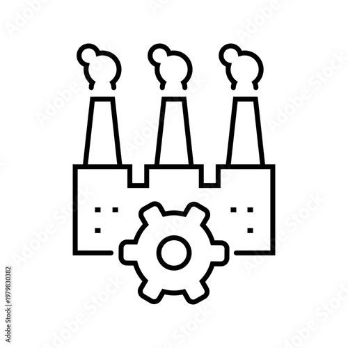 Ear bioprinting icon. Healthcare and bioprinting line symbol. Black and white.